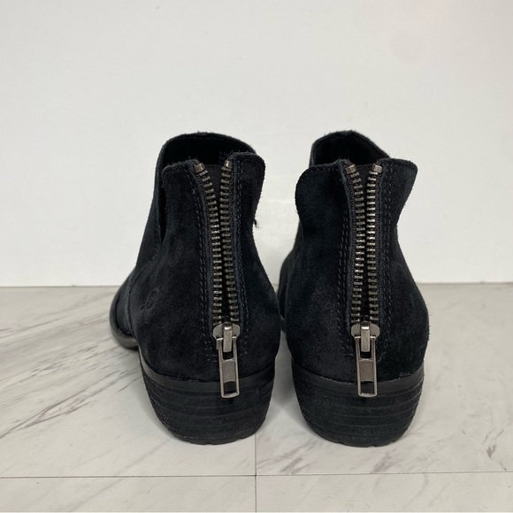Born Beth Black Distressed Suede Bootie 9 1/2 M - Picture 4 of 15